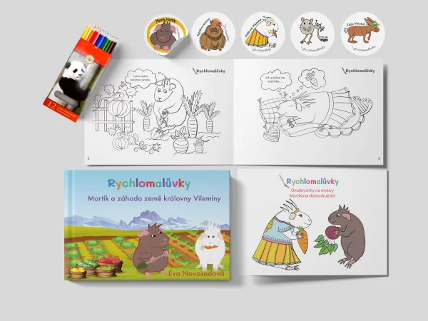 Dárkové balení komiksu Rychlomalůvky Mortík a záhada země královny Vilemíny - Obrázek 1